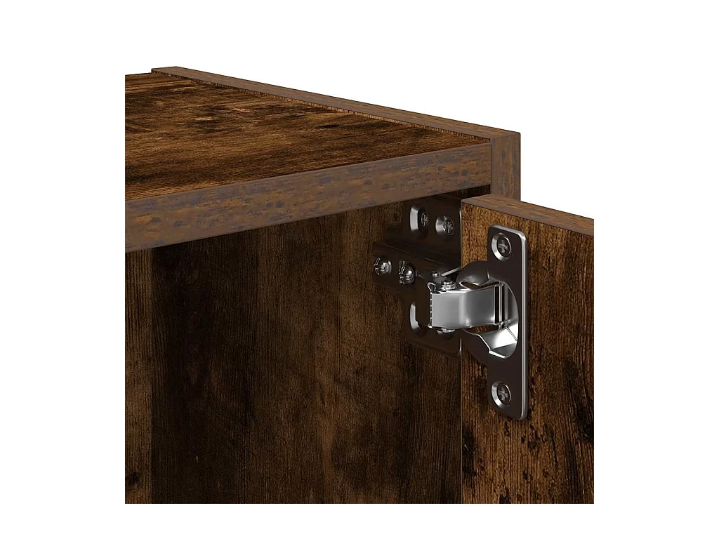 Bücherregal Räuchereiche 40x24x77 cm Holzwerkstoff