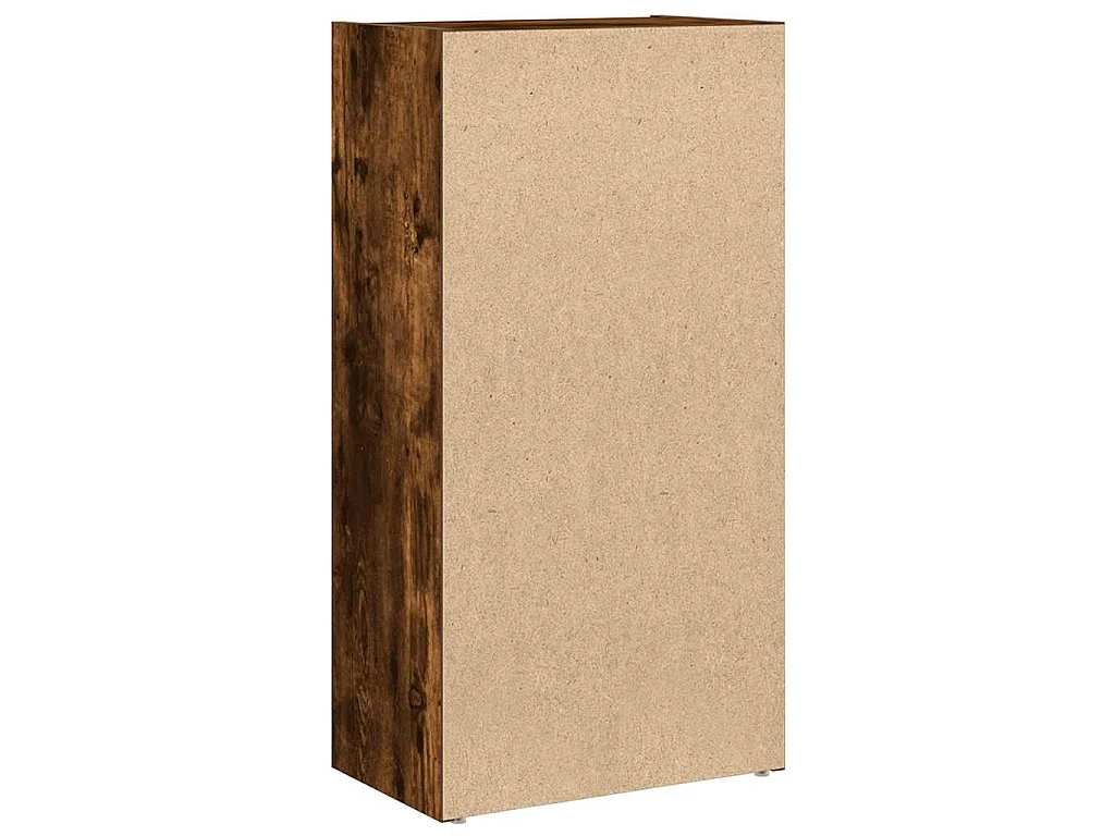 Bibliothèque chêne fumé 40x24x77 cm bois d'ingénierie