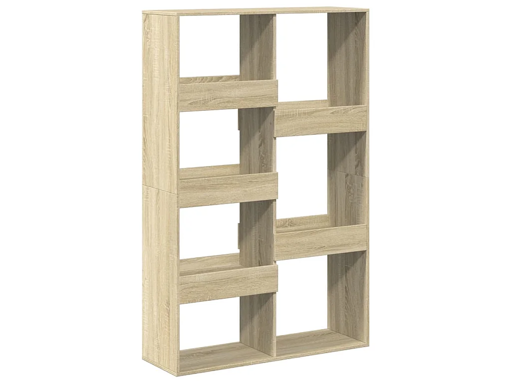 Boekenkast 100x33x155,5 cm bewerkt hout sonoma eikenkleurig