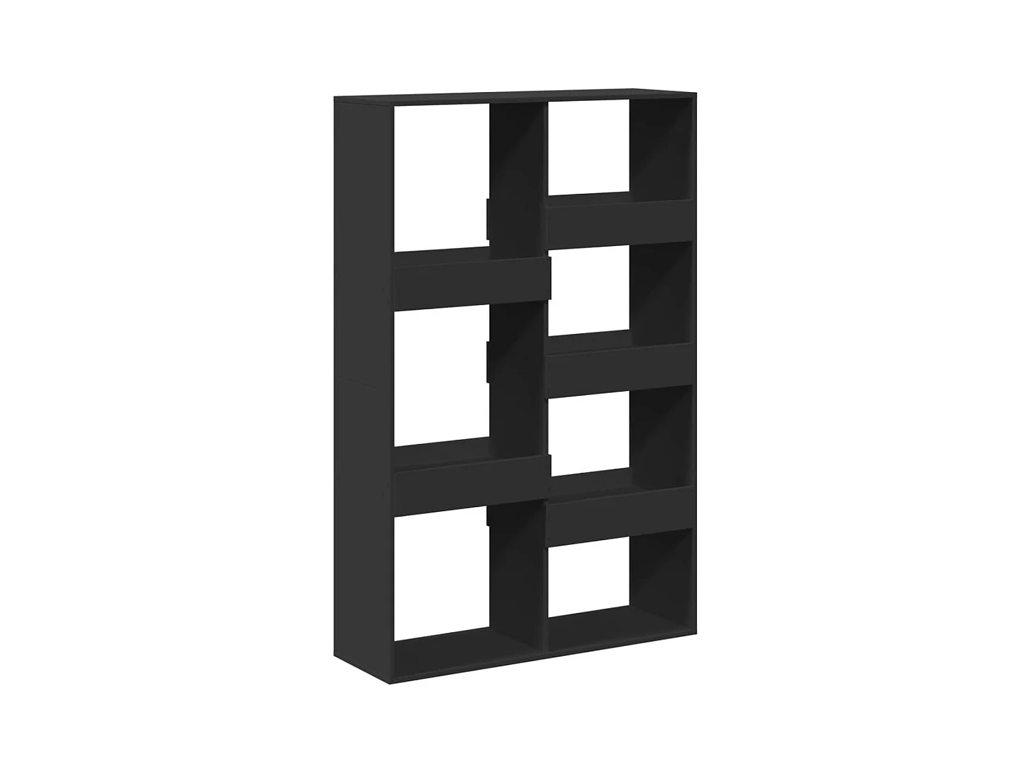 Bibliothèque noir 100x33x155,5 cm bois d'ingénierie