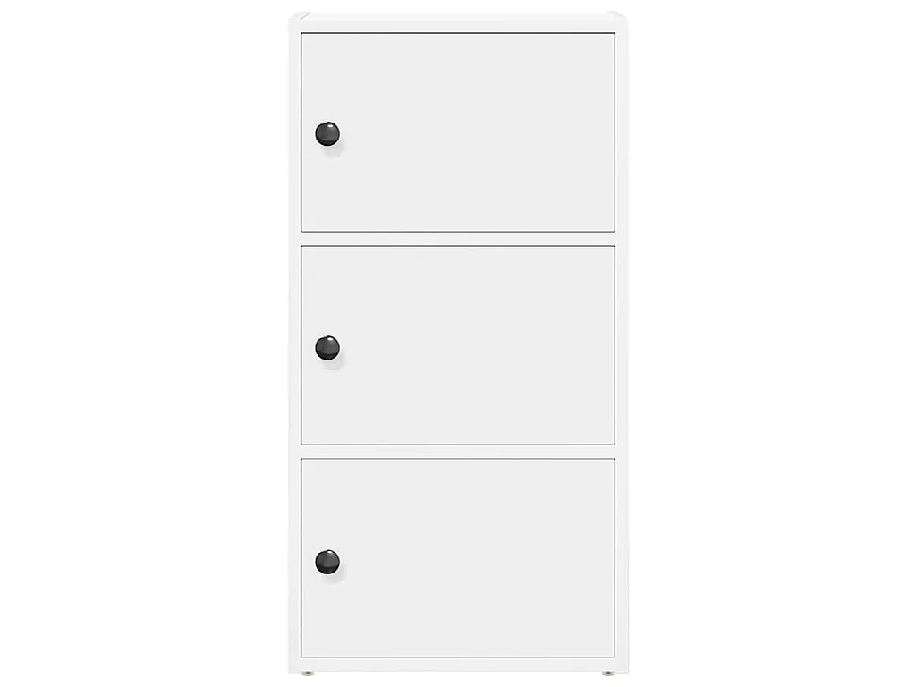 Libreria Bianca 40x24x77 cm in Legno Multistrato