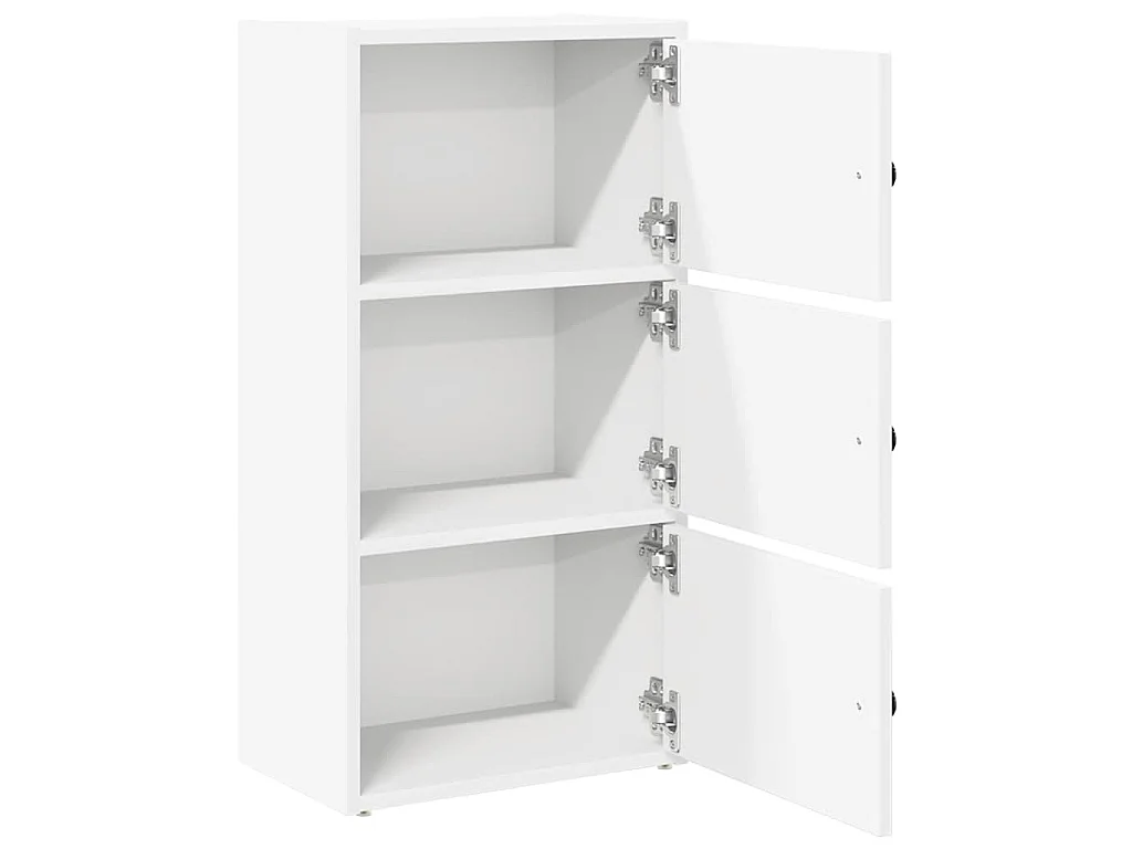 Libreria Bianca 40x24x77 cm in Legno Multistrato