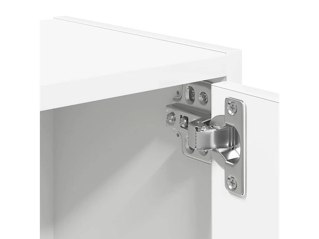Libreria Bianca 40x24x77 cm in Legno Multistrato
