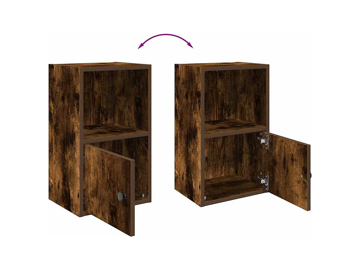 Bücherregal Räuchereiche 31x24x52 cm Holzwerkstoff