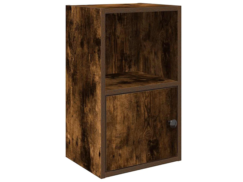 Libreria Rovere Fumo 31x24x52 cm in Legno Multistrato