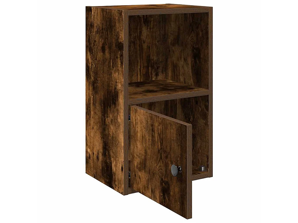 Libreria Rovere Fumo 31x24x52 cm in Legno Multistrato