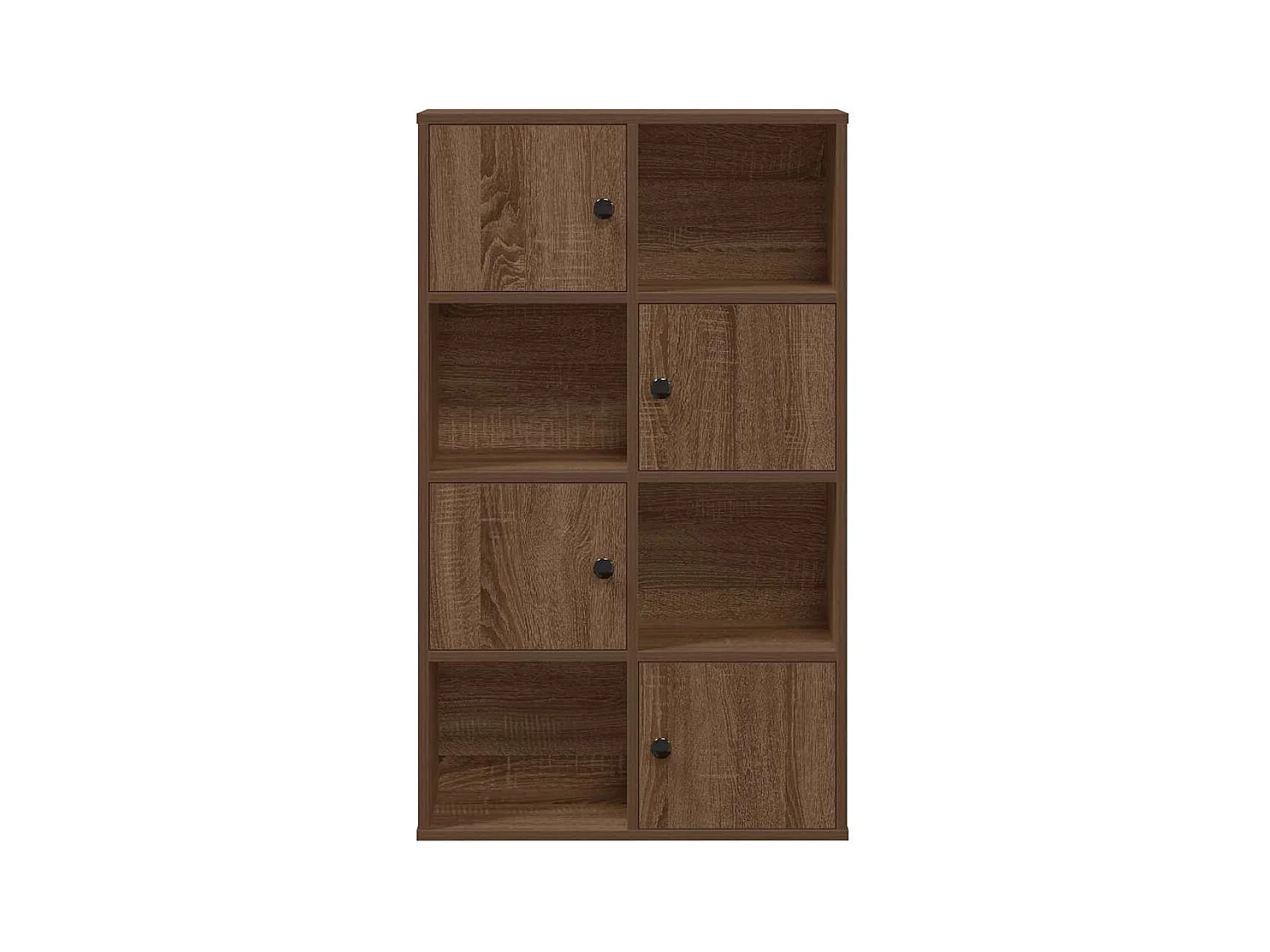 Estantería de madera de ingeniería marrón roble 60x24x101,5 cm