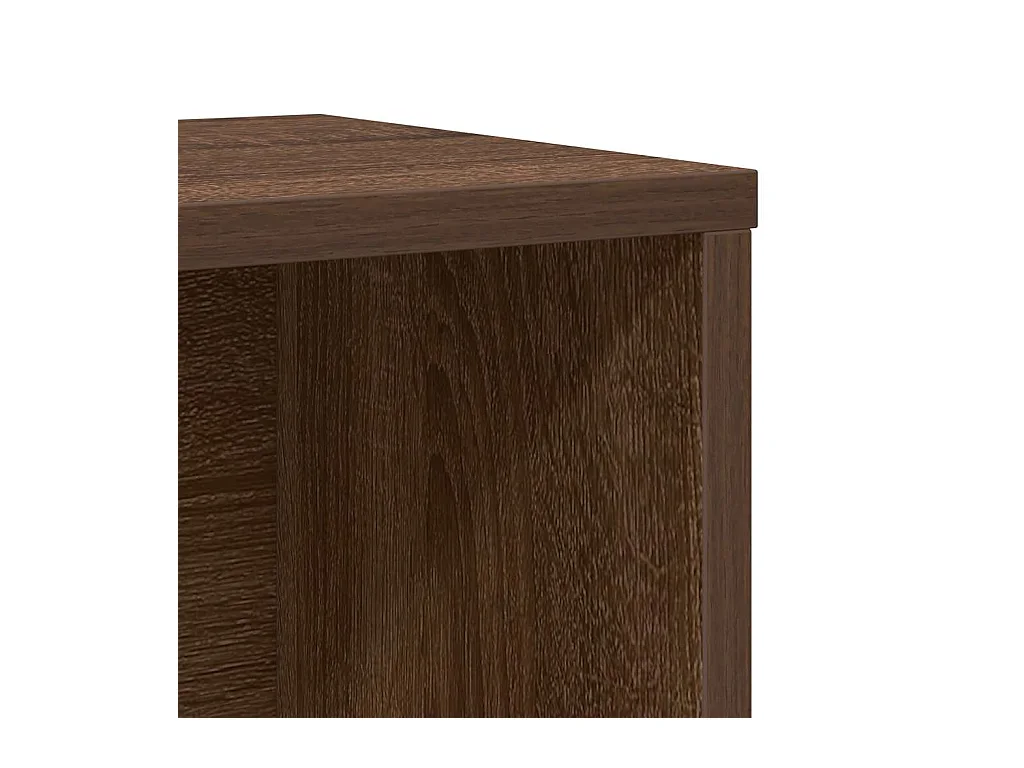 Estantería de madera de ingeniería marrón roble 60x24x101,5 cm