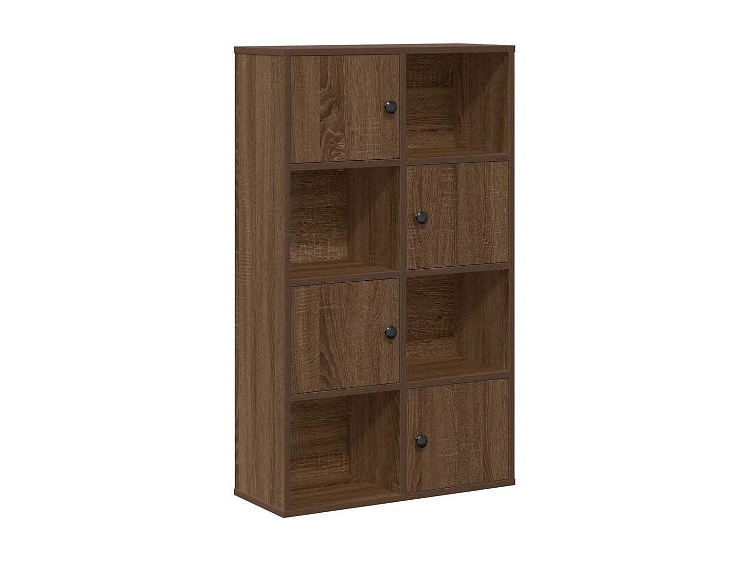 Bibliothèque chêne marron 60x24x101,5 cm bois d'ingénierie