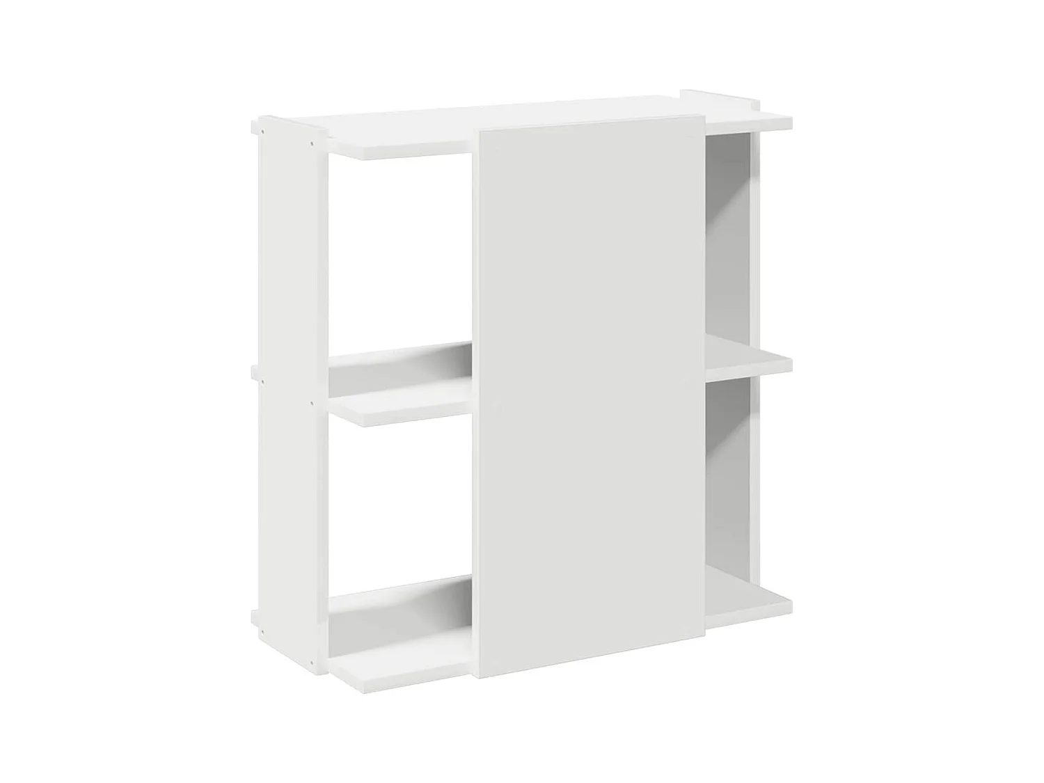 Bücherregal 3 Böden Weiß 60x30x60 cm Holzwerkstoff