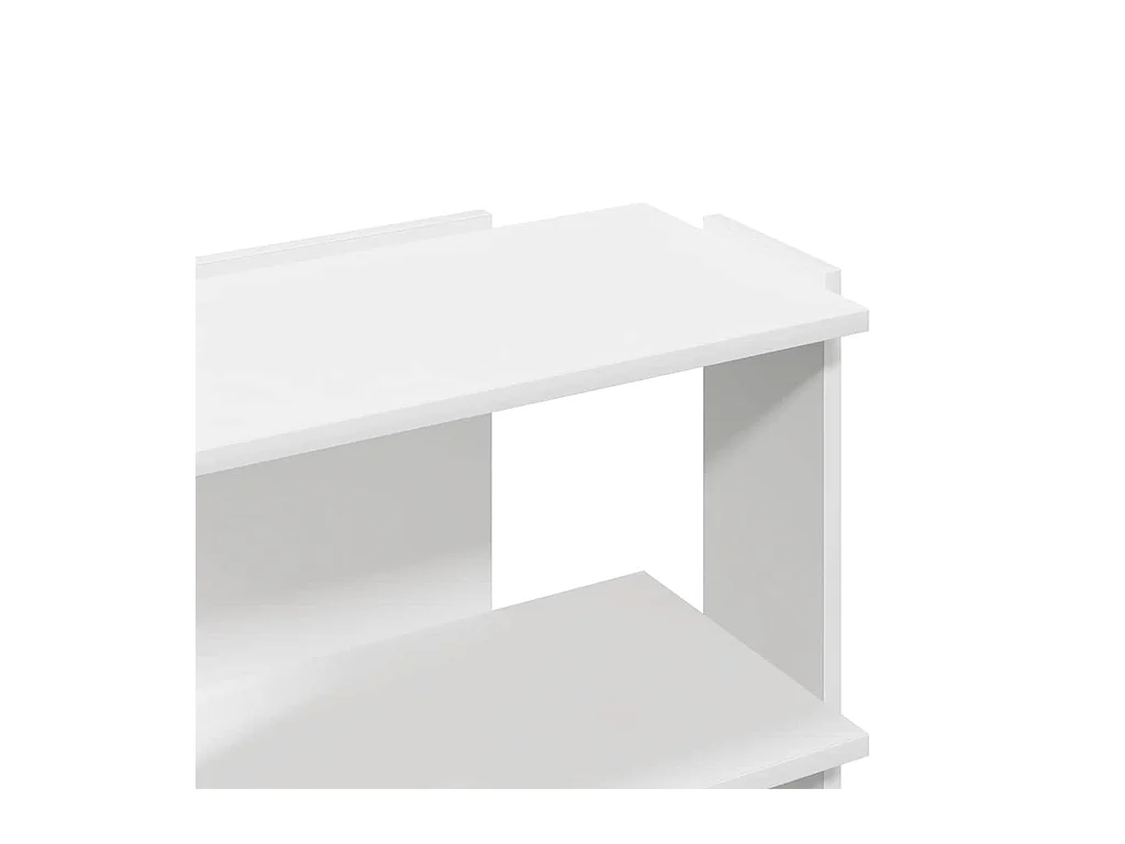 Bücherregal 3 Böden Weiß 60x30x60 cm Holzwerkstoff