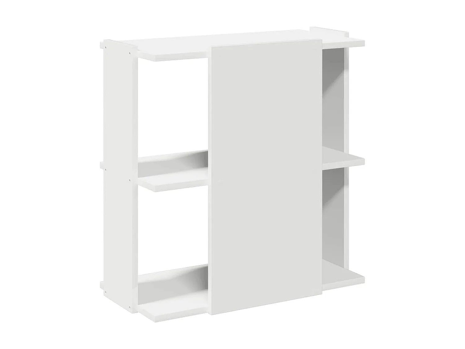 Bibliothèque à 3 niveaux blanc 60x30x60 cm bois d'ingénierie