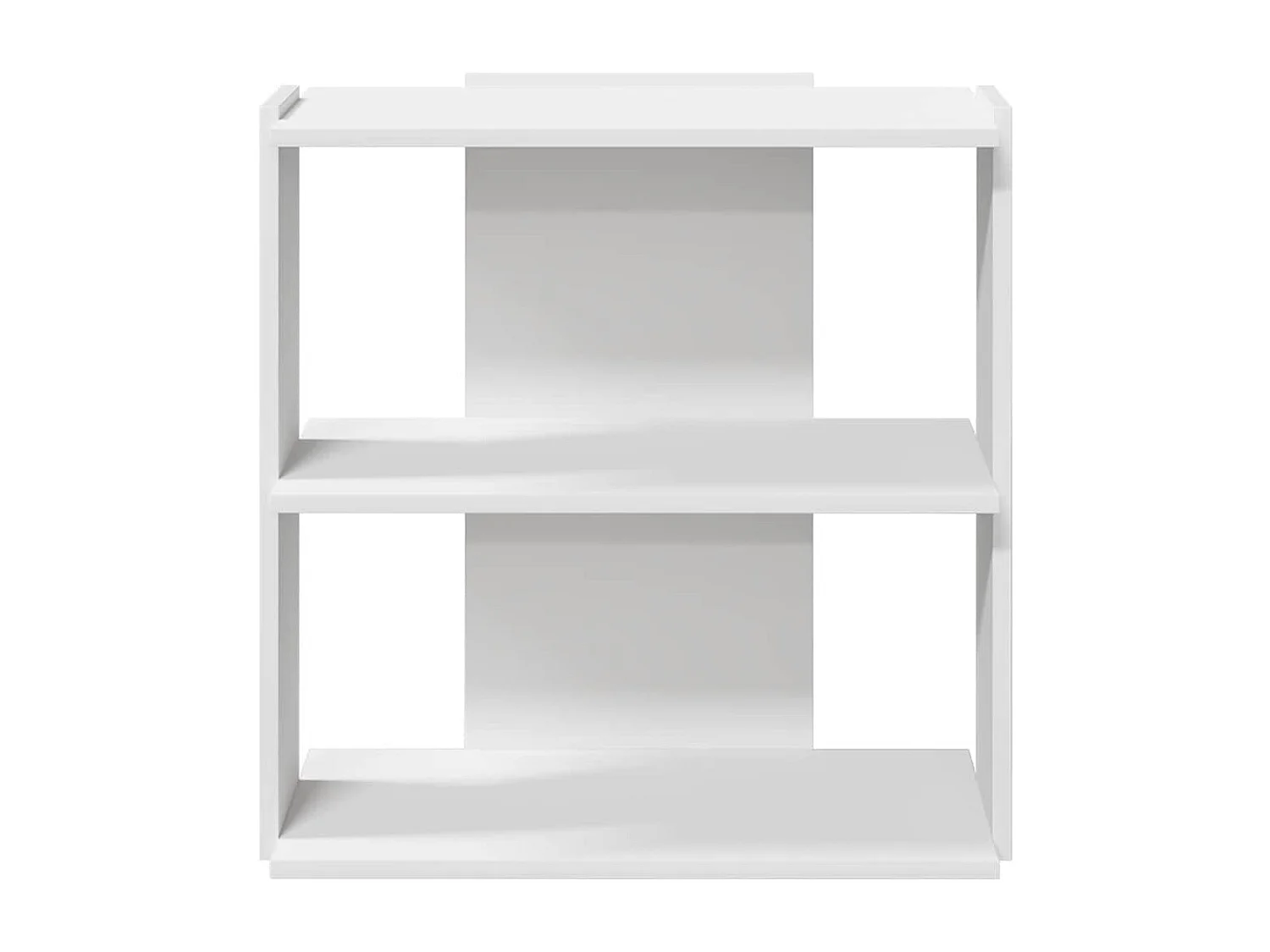 Bibliothèque à 3 niveaux blanc 60x30x60 cm bois d'ingénierie