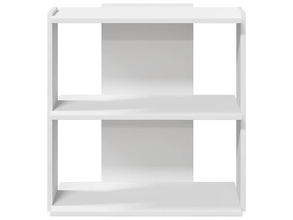 Boekenkast 3-laags 60x30x60 cm bewerkt hout wit