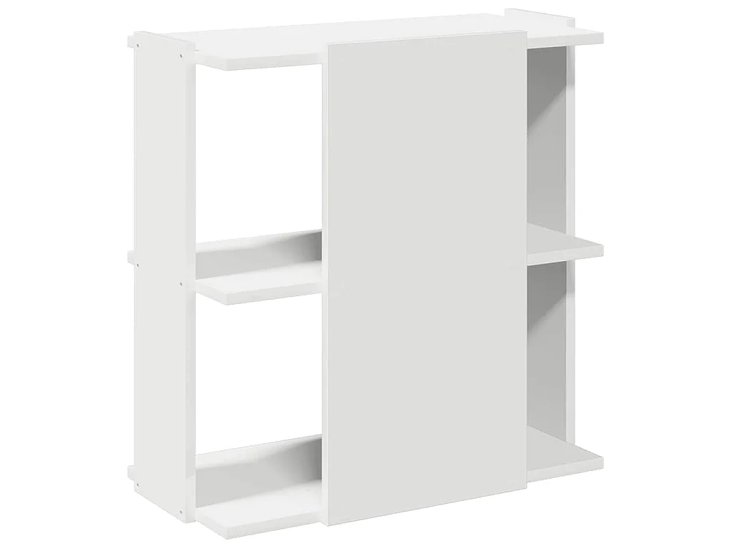 Boekenkast 3-laags 60x30x60 cm bewerkt hout wit