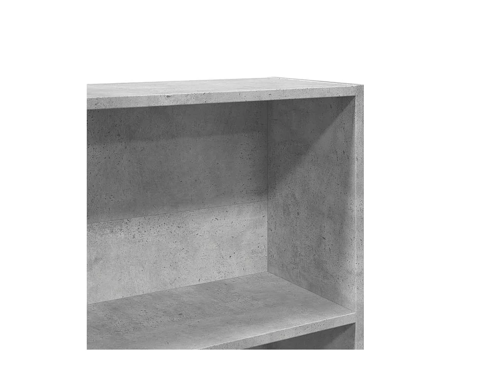 Libreria Grigio Cemento 80x30x189 cm in Legno Multistrato
