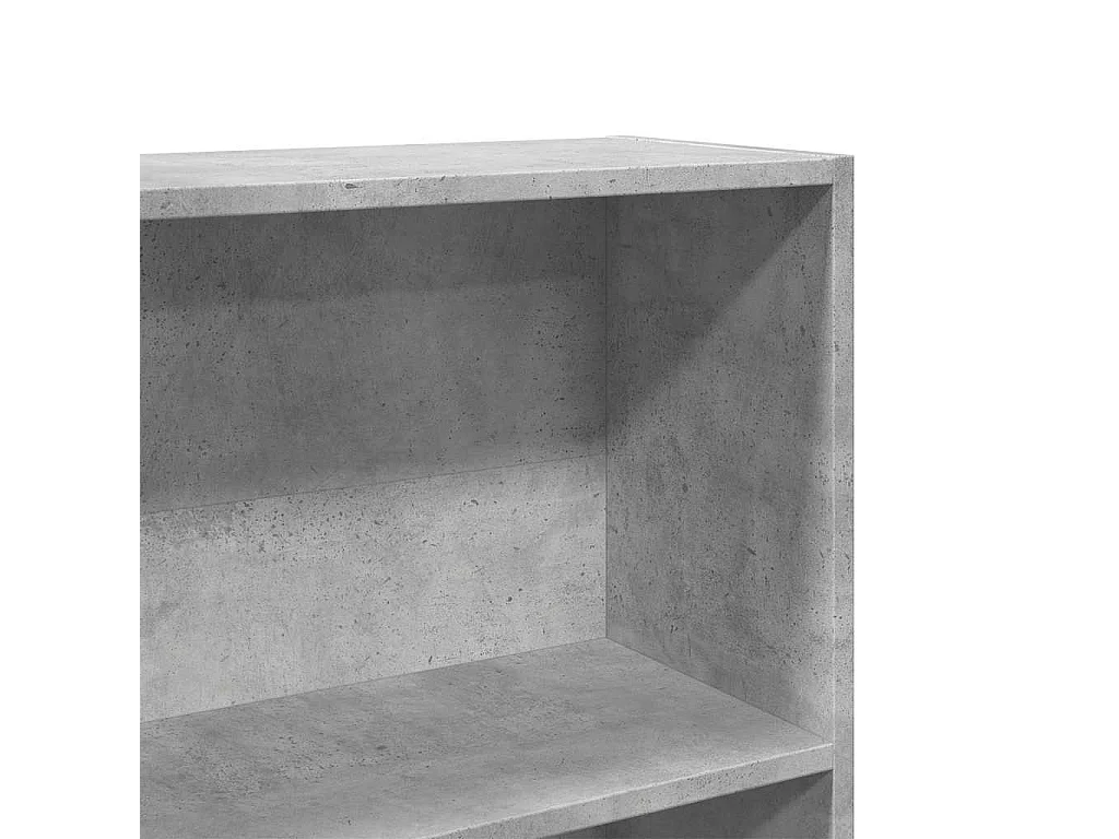 Bibliothèque gris béton 80x30x189 cm bois d'ingénierie