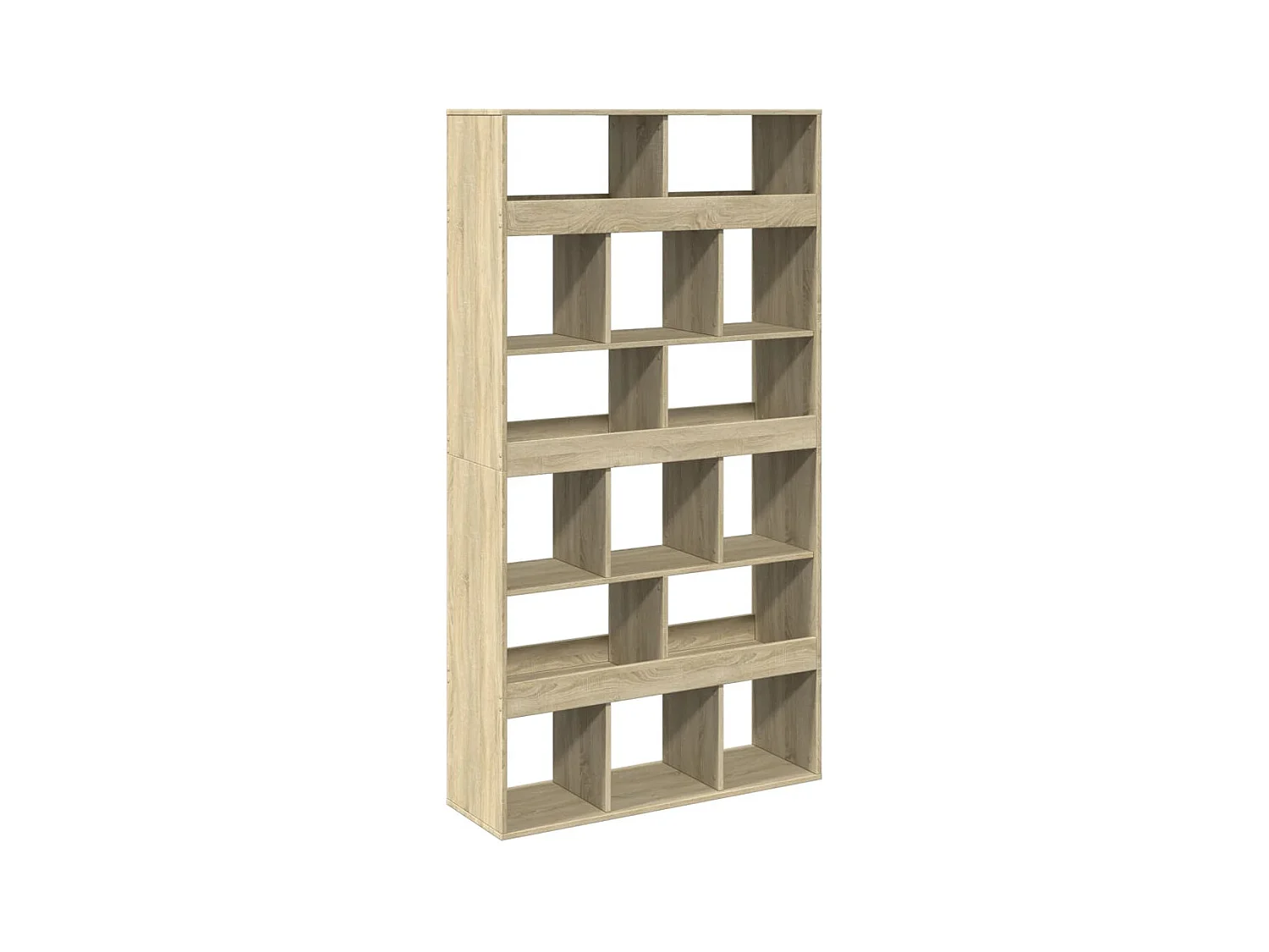 Boekenkast 100x33x187,5 cm bewerkt hout sonoma eikenkleurig