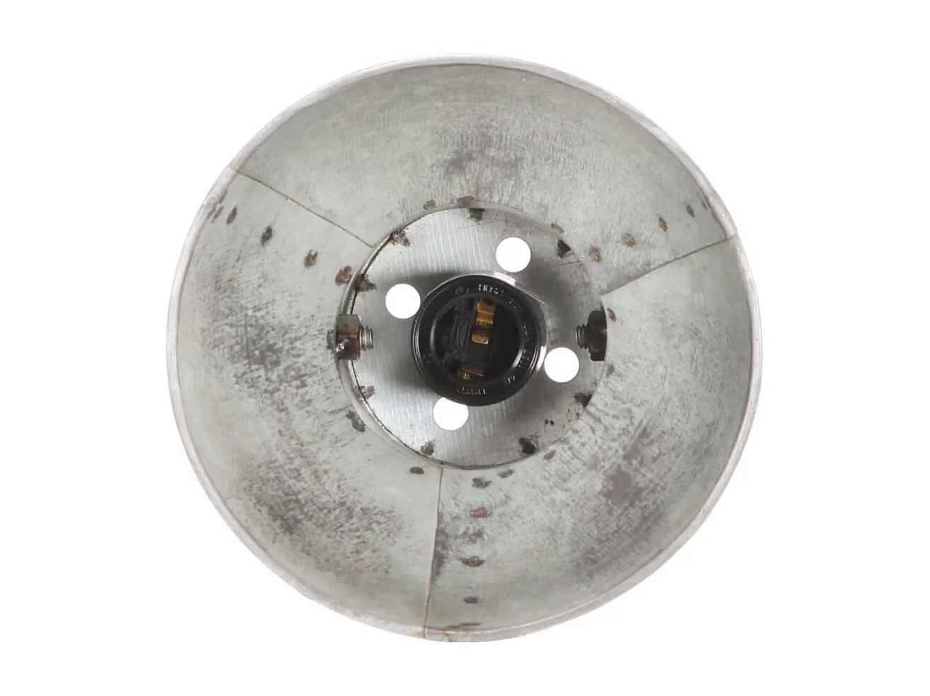 Candeeiro de Parede Industrial Prateado 65x25 cm com E27