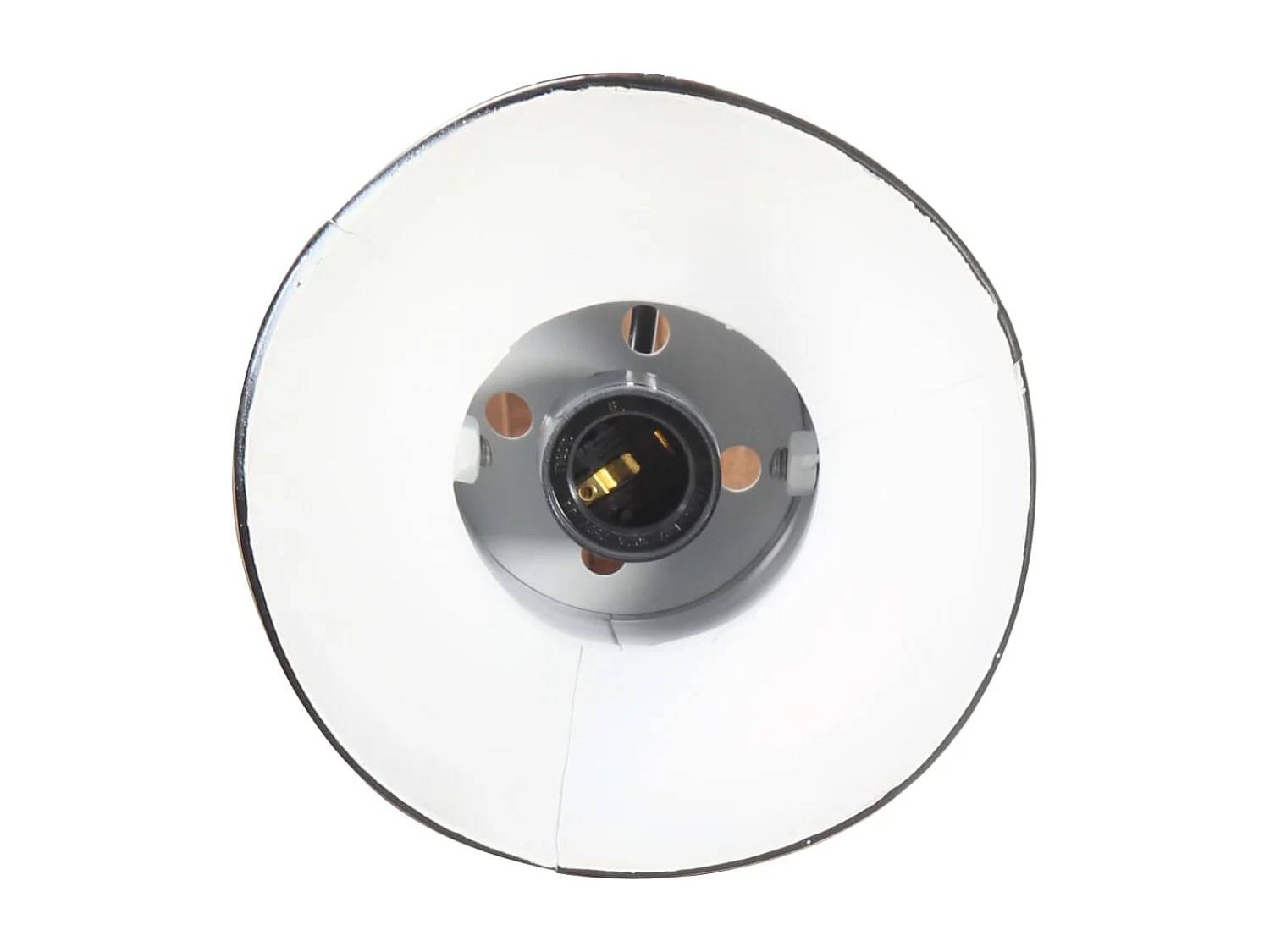 Lámpara de pared redonda estilo industrial negra E27