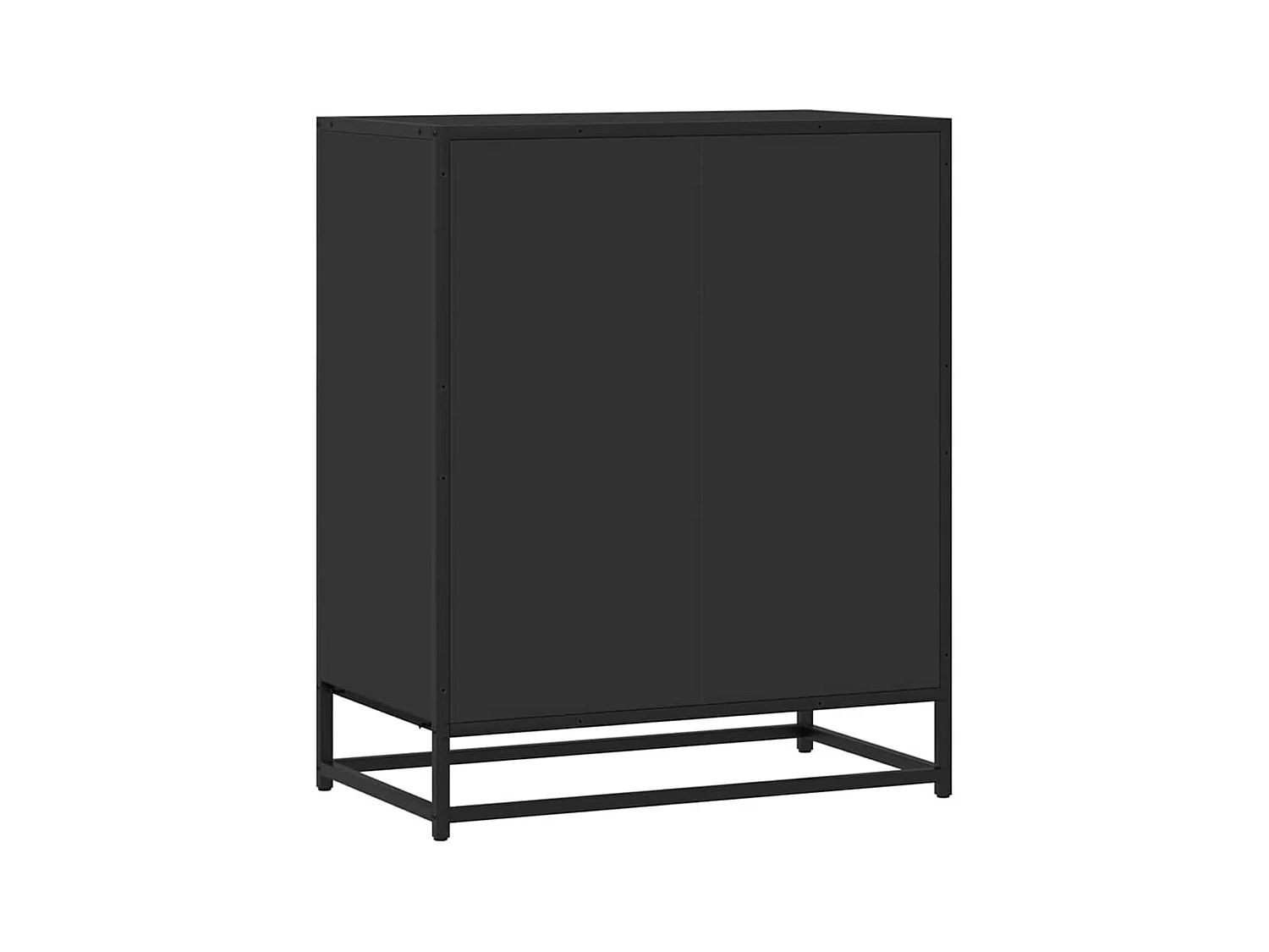 Dressoir 62x35x76 cm bewerkt hout zwart