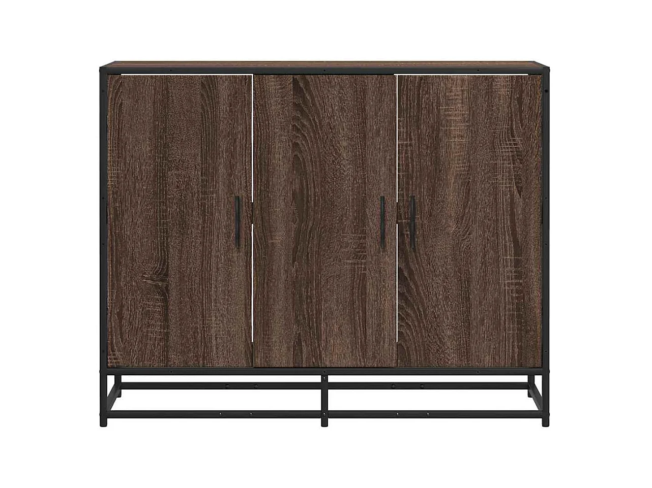 Buffet chêne marron 94x35x76 cm bois d'ingénierie