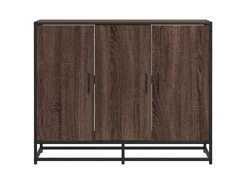 Buffet chêne marron 94x35x76 cm bois d'ingénierie