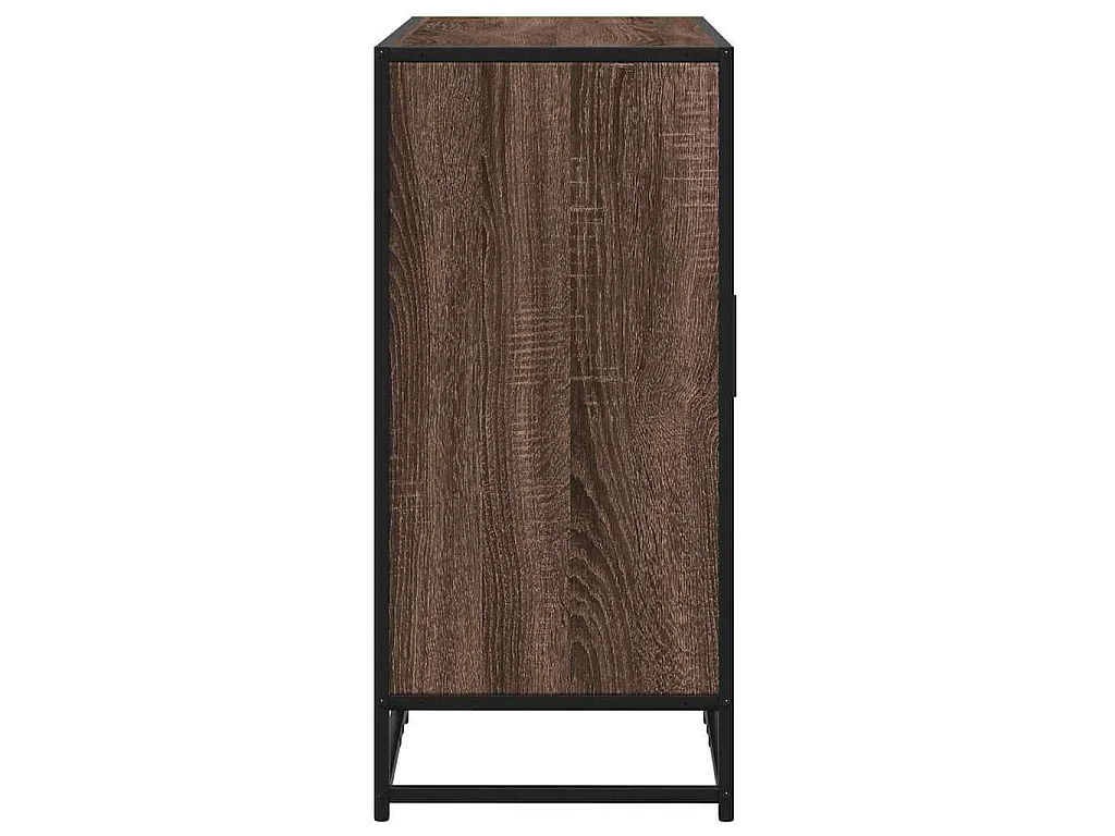 Buffet chêne marron 94x35x76 cm bois d'ingénierie