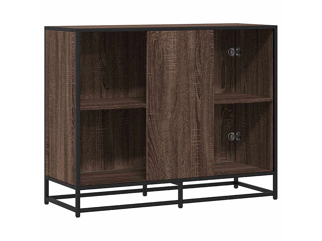 Buffet chêne marron 94x35x76 cm bois d'ingénierie