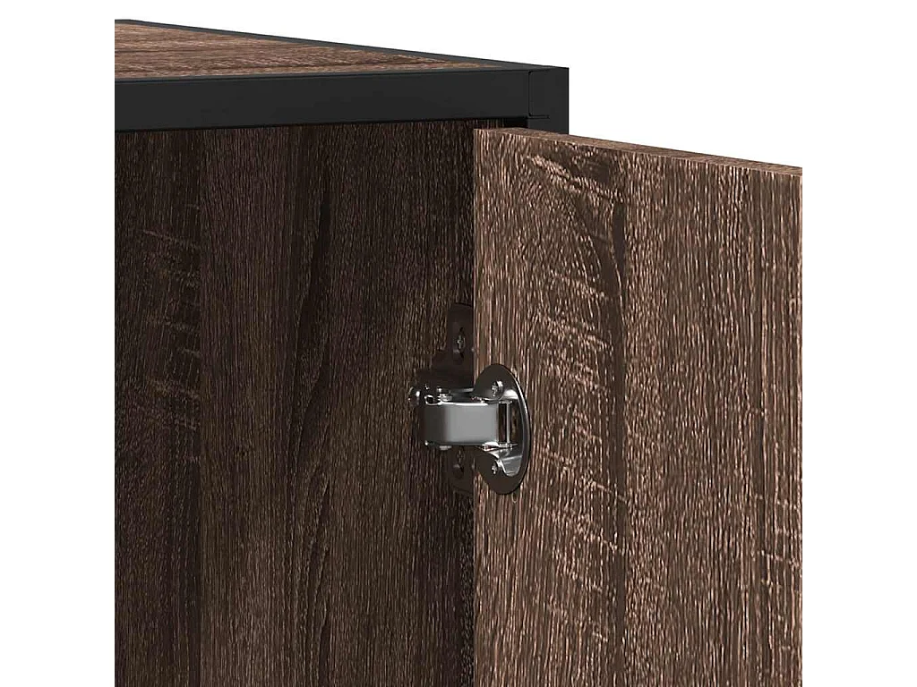 Buffet chêne marron 94x35x76 cm bois d'ingénierie