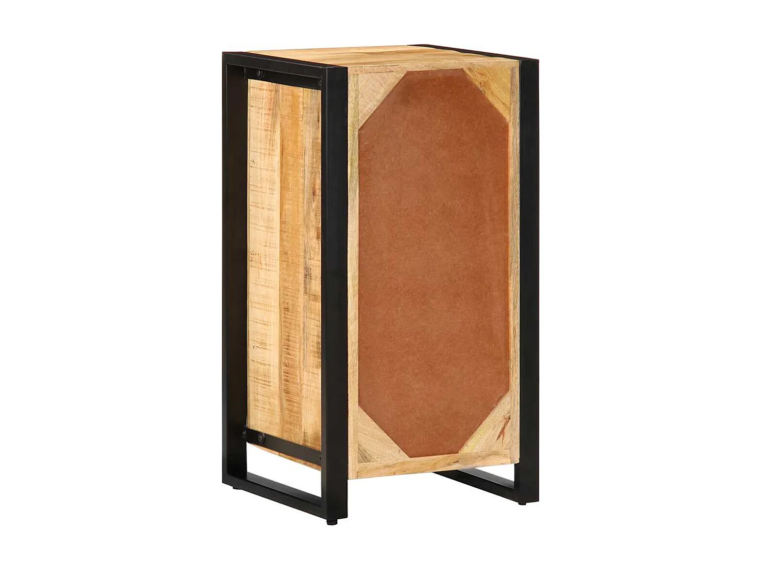 Armoire à tiroir 40x40x75 cm bois de manguier massif brut