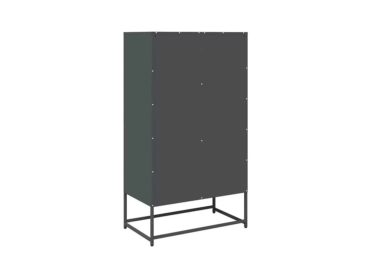 Buffet haut anthracite 68x39x123 cm acier