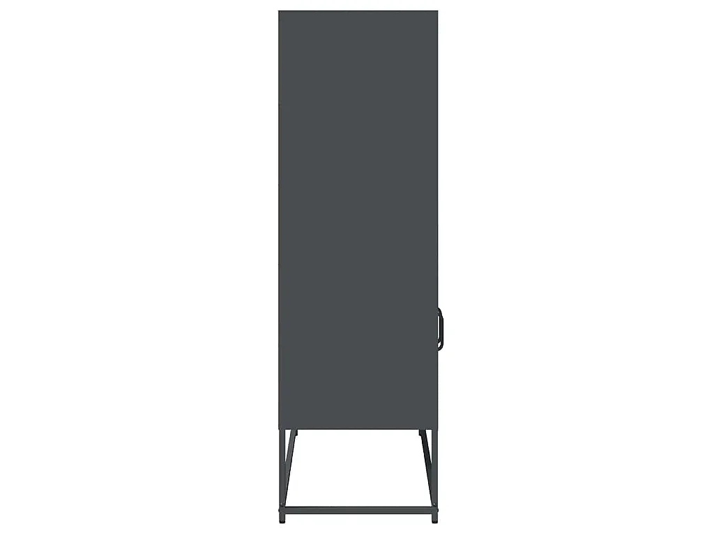 Credenza Antracite 68x39x123 cm Acciaio