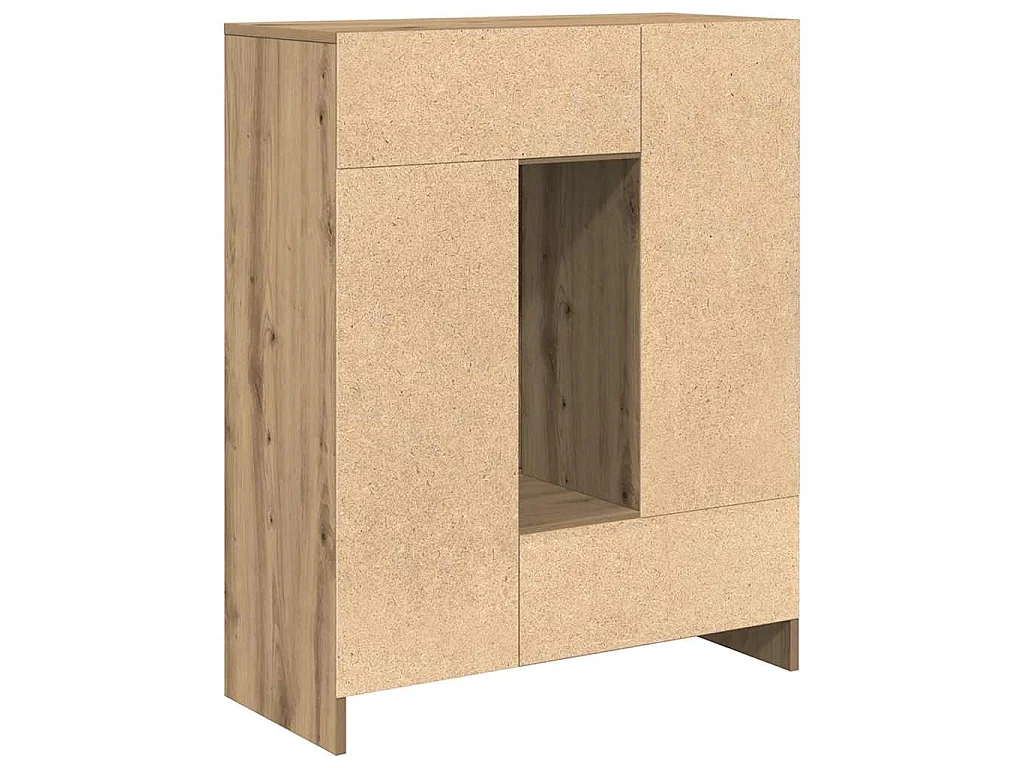 Sideboard mit Schubladen und Türen Artisan-Eiche 73x31x90 cm