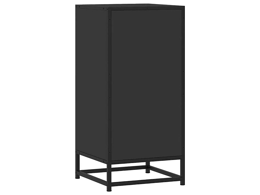 Sideboard Schwarz 35,5x35x76 cm Holzwerkstoff und Metall