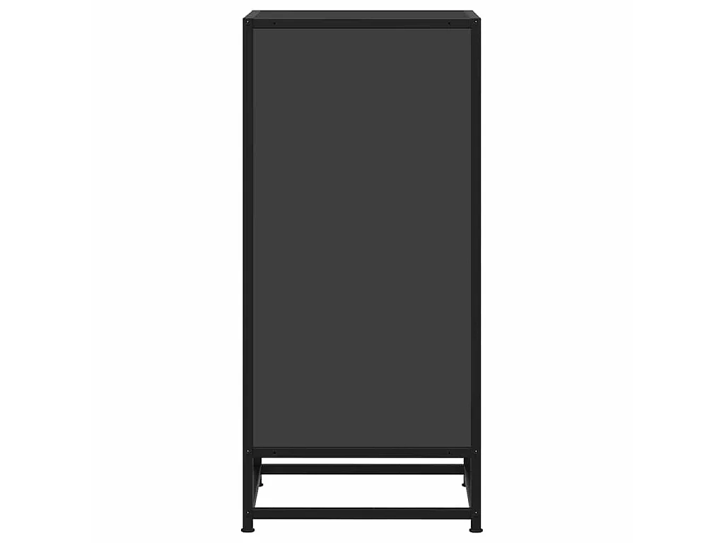 Sideboard Schwarz 35,5x35x76 cm Holzwerkstoff und Metall