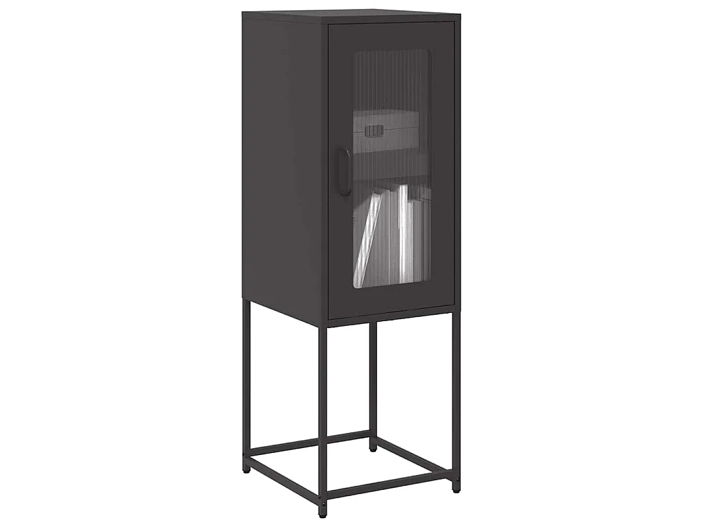 Sideboard Schwarz 36x39x107 cm Kaltgewalzter Stahl