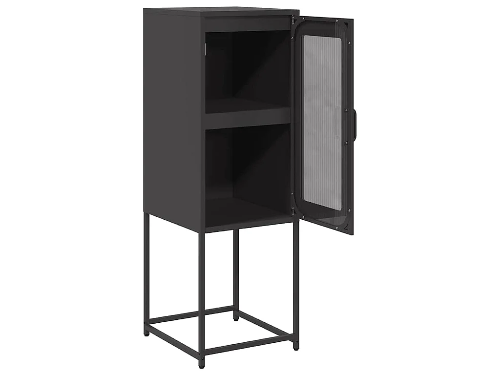 Sideboard Schwarz 36x39x107 cm Kaltgewalzter Stahl