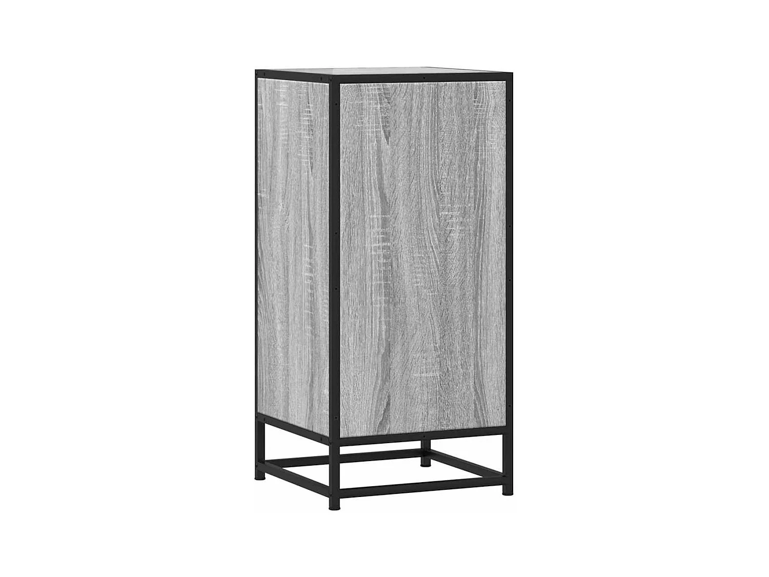 Buffet sonoma gris 35,5x35x76 cm bois d'ingénierie et métal