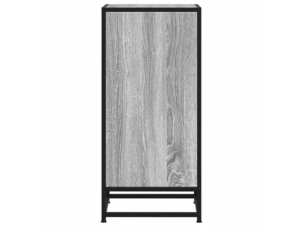 Sideboard Grau Sonoma 35,5x35x76 cm Holzwerkstoff und Metall