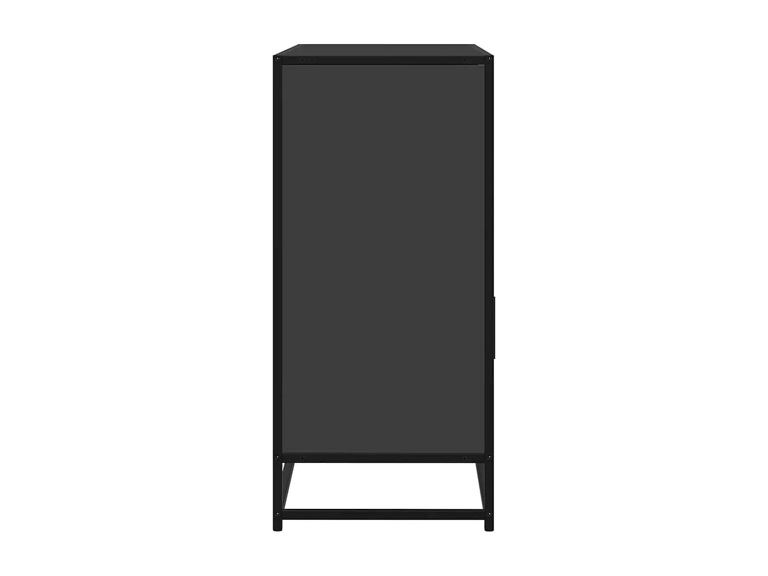 Dressoir 100x35x76 cm bewerkt hout zwart