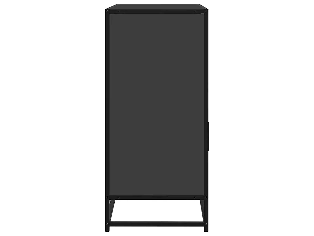 Buffet noir 100x35x76 cm bois d’ingénierie