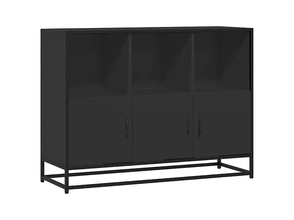 Sideboard Schwarz 100x35x76 cm Holzwerkstoff
