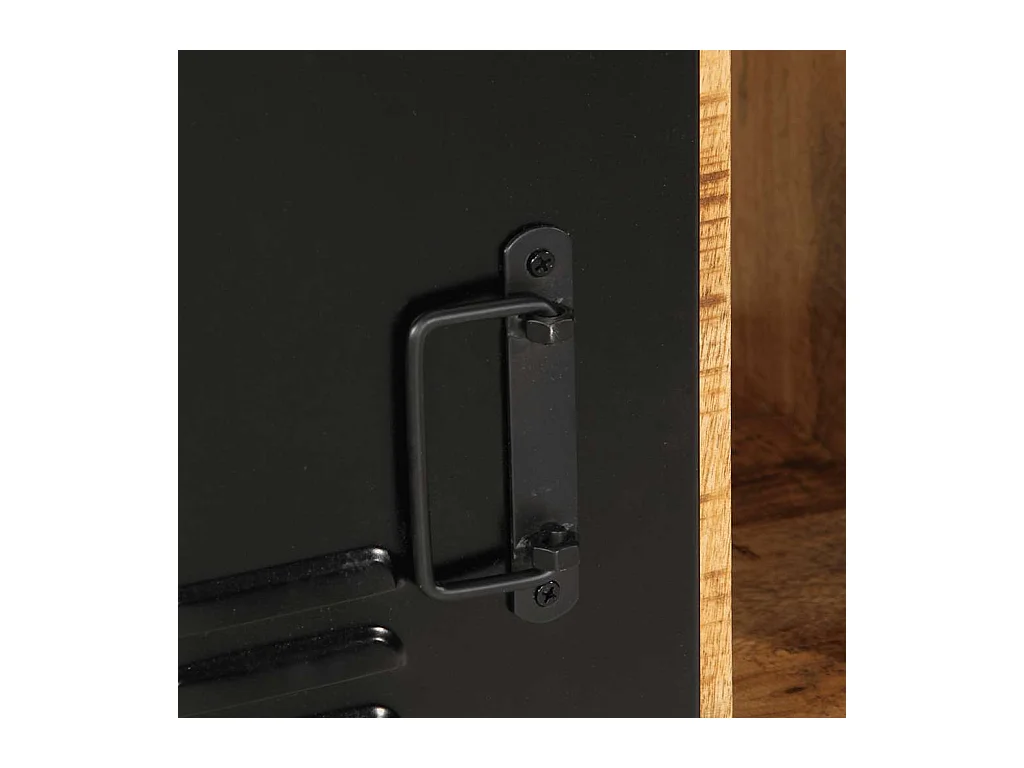 Sideboard 55x35x70 cm Raues Mangoholz