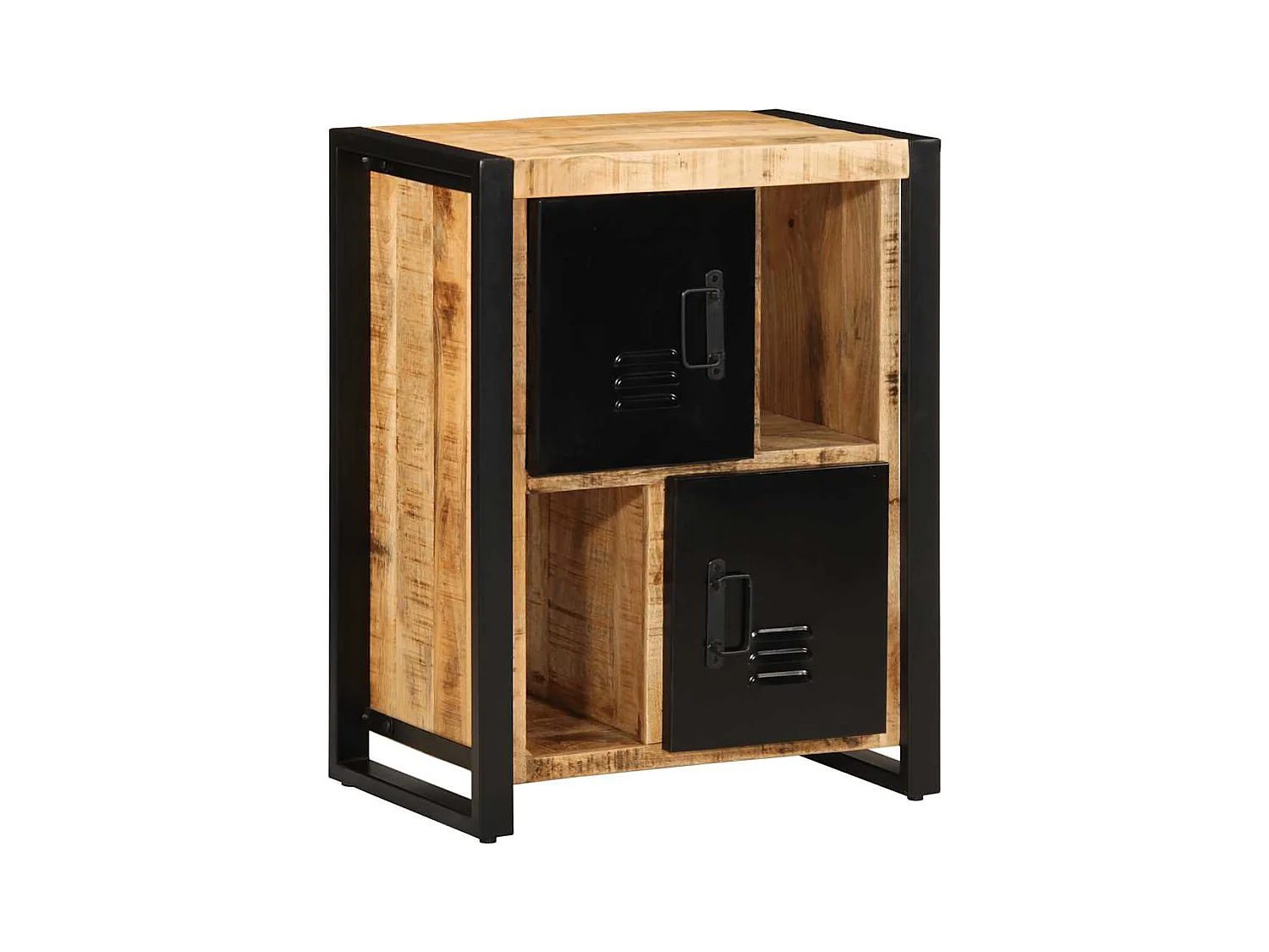 Buffet 55x35x70 cm bois de manguier brut massif
