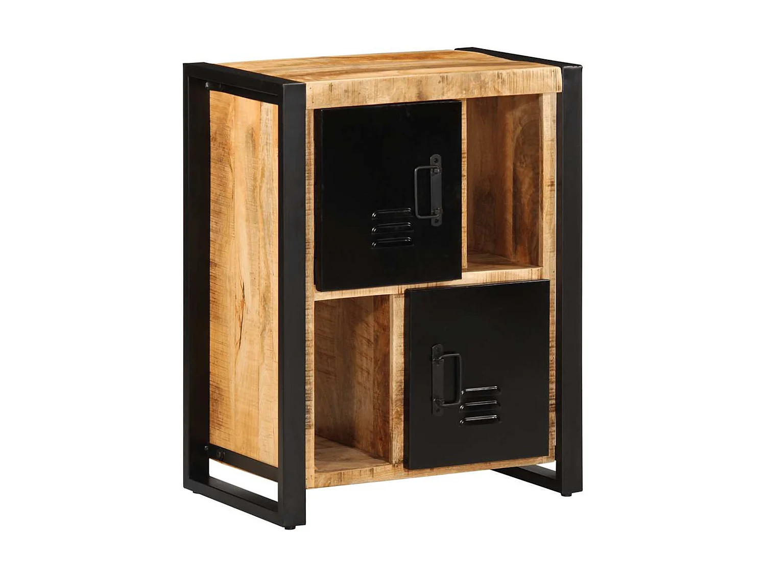 Buffet 55x35x70 cm bois de manguier brut massif