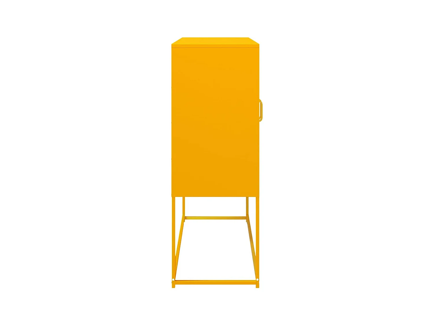 Dressoir 100,5x39x107 cm koudgewalst staal mosterdgeel