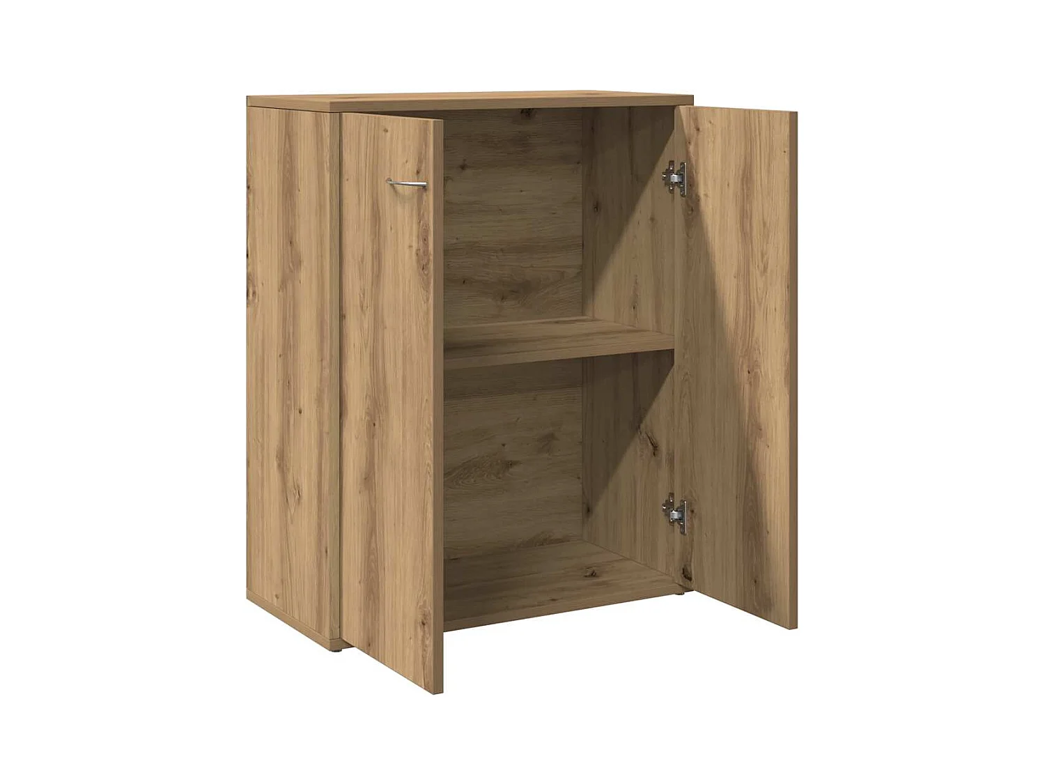 Buffet chêne artisanal 60x30x75 cm bois d'ingénierie