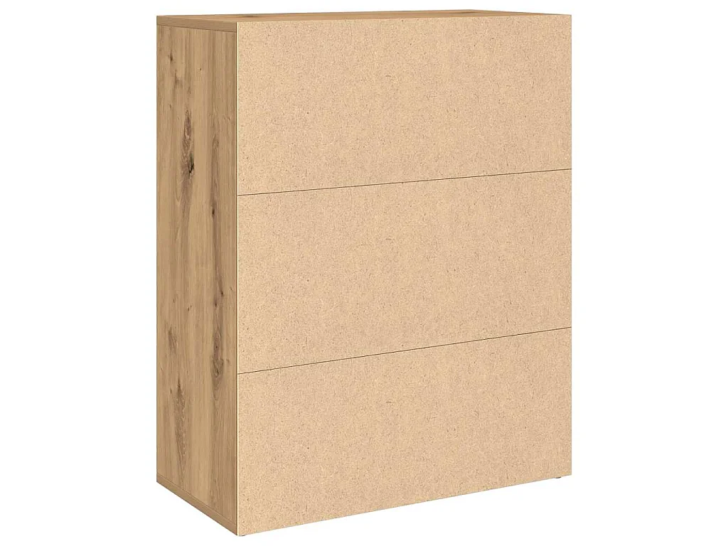 Credenza Rovere Artigianale 60x30x75 cm in Legno Multistrato