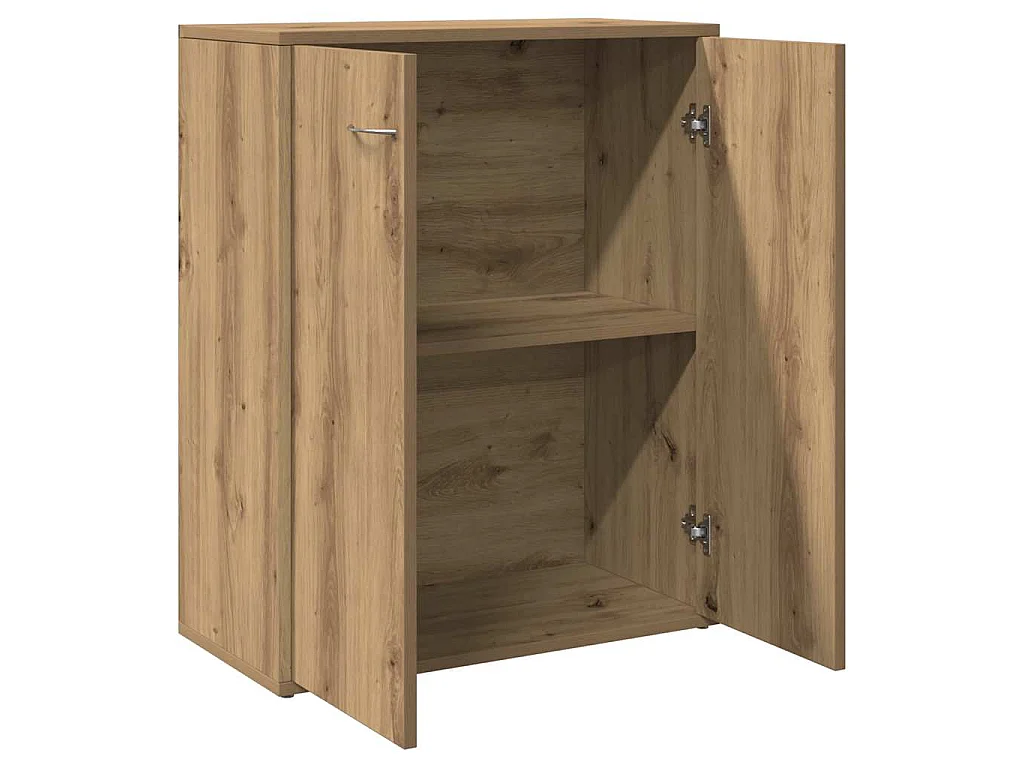 Credenza Rovere Artigianale 60x30x75 cm in Legno Multistrato